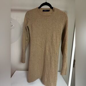 Polo by Ralph Lauren Camel Sweater Dress Merino Wool and Cashmere in size S